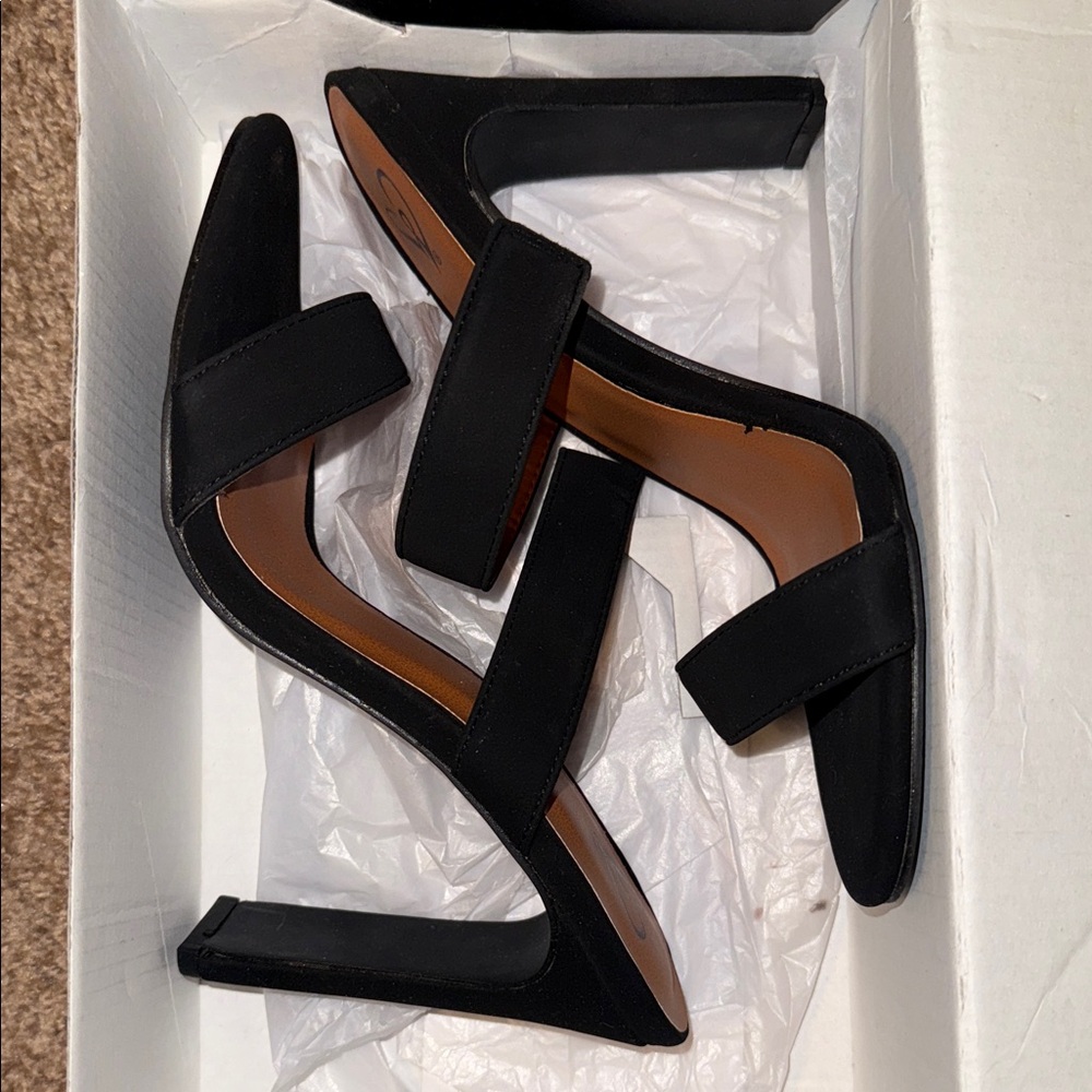 Windsor Black Strappy Heels